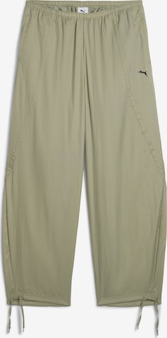 PUMA Wide leg Sportbroek 'Dare To' in Groen: voorkant