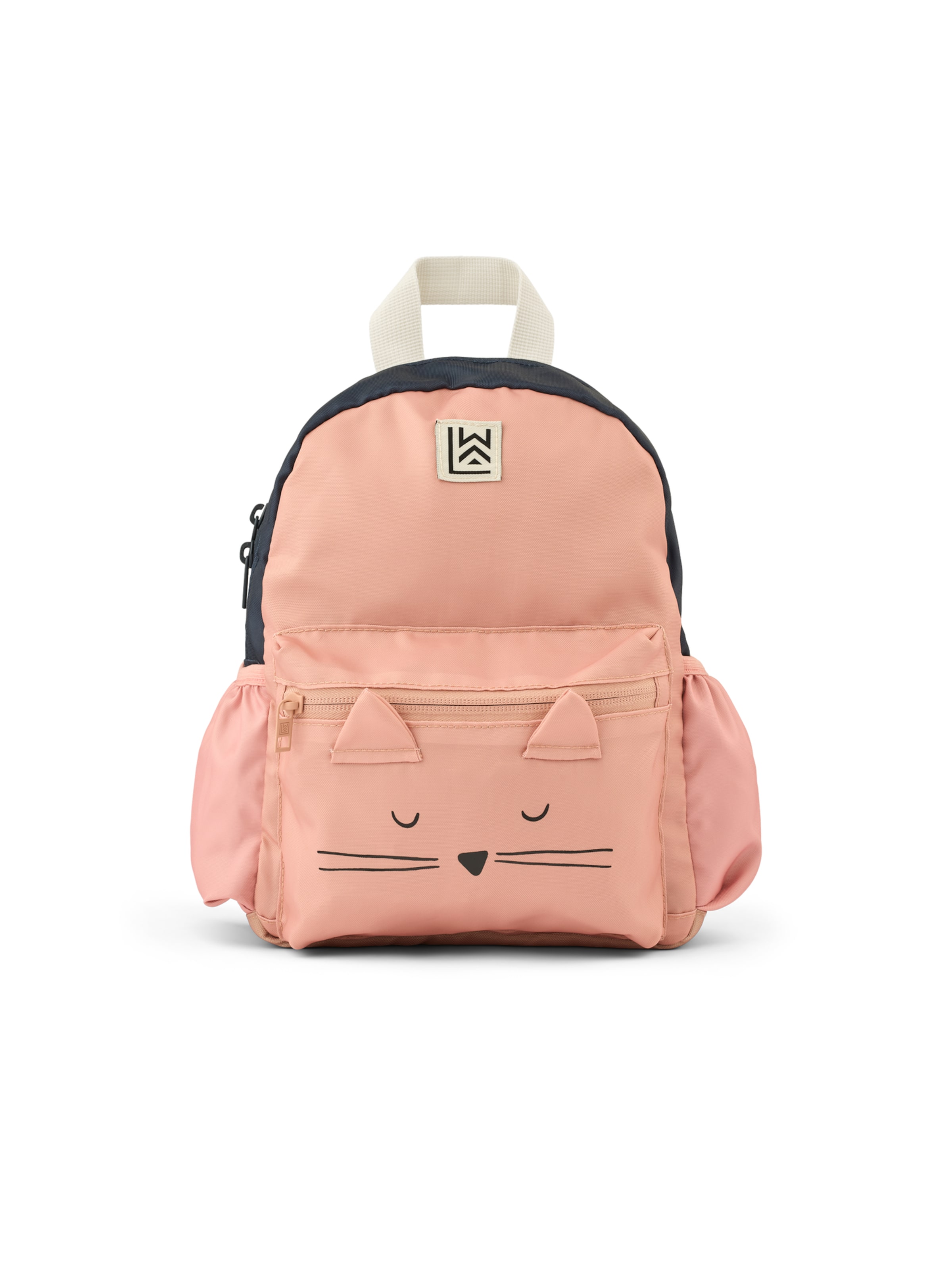 Liewood - Mochila 'Andreas Cat' em rosa: frente