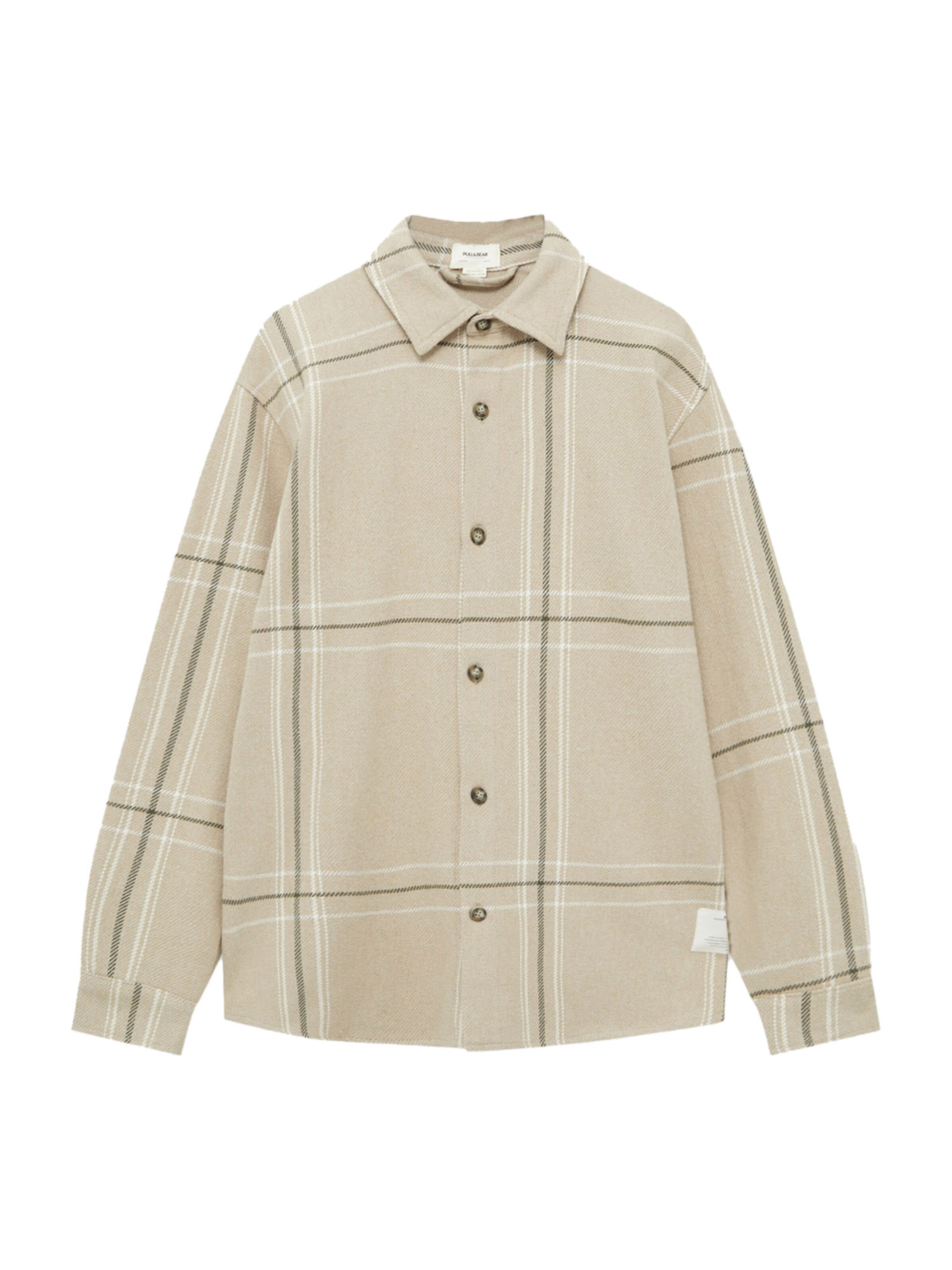 Pull&Bear Regular Fit Paita värissä beige: etupuoli