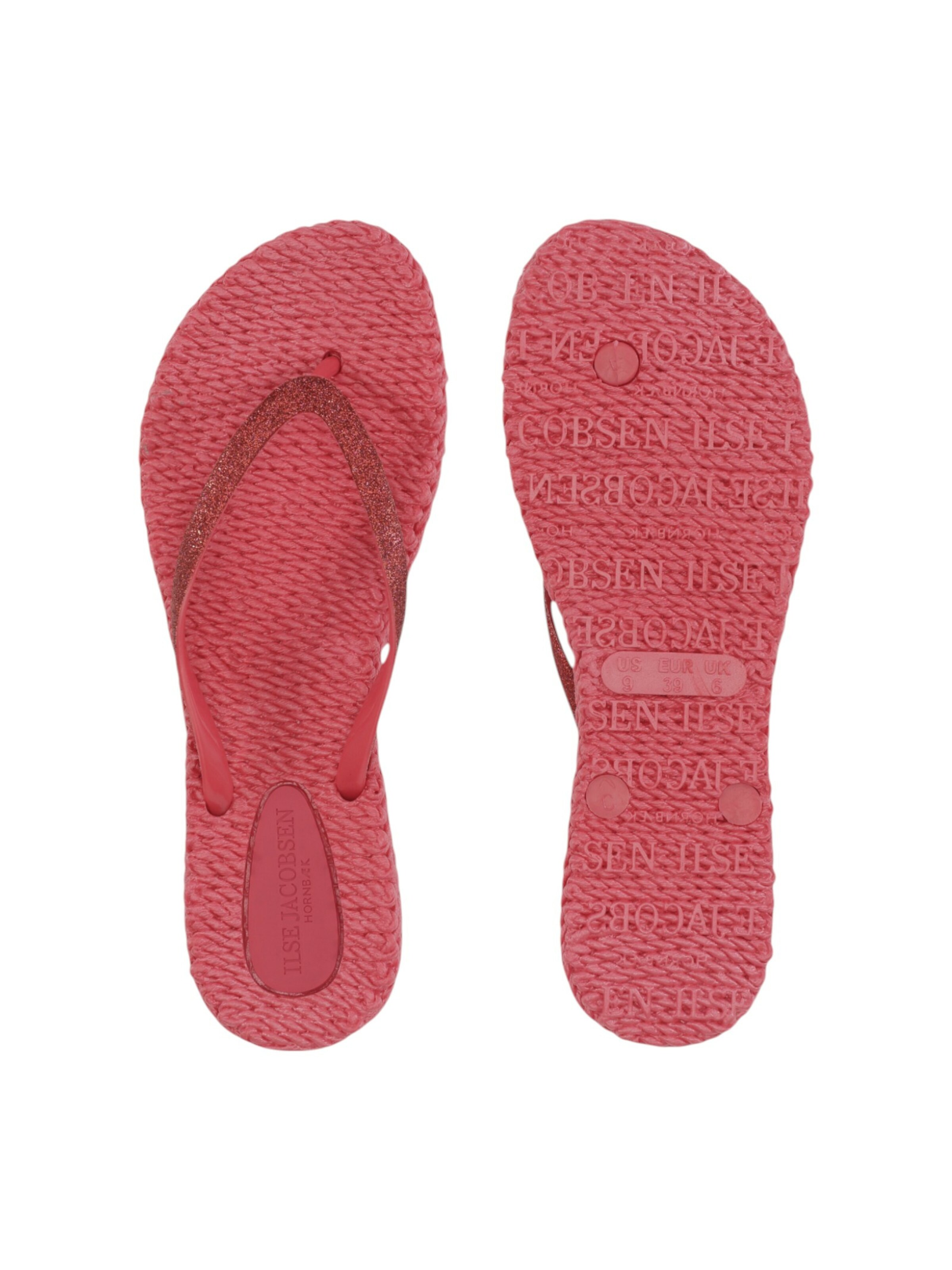 ILSE JACOBSEN T-Bar Sandals 'Cheerful 01' in Orange