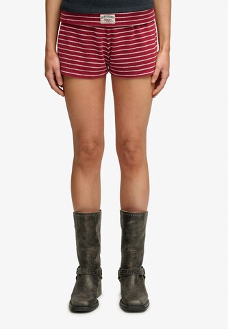 Regular Pantalon Superdry & Co en rouge : devant