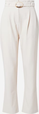 Guido Maria Kretschmer Women Boot cut Pleat-front trousers 'Monique' in White: front