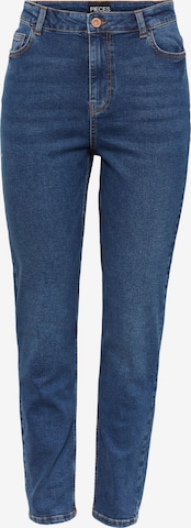 PIECES Tapered Jeans in Blauw: voorkant