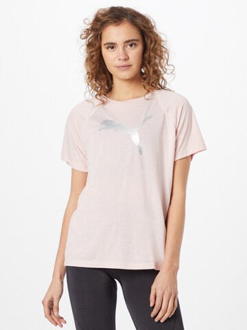 T-shirt fonctionnel PUMA en rose : devant