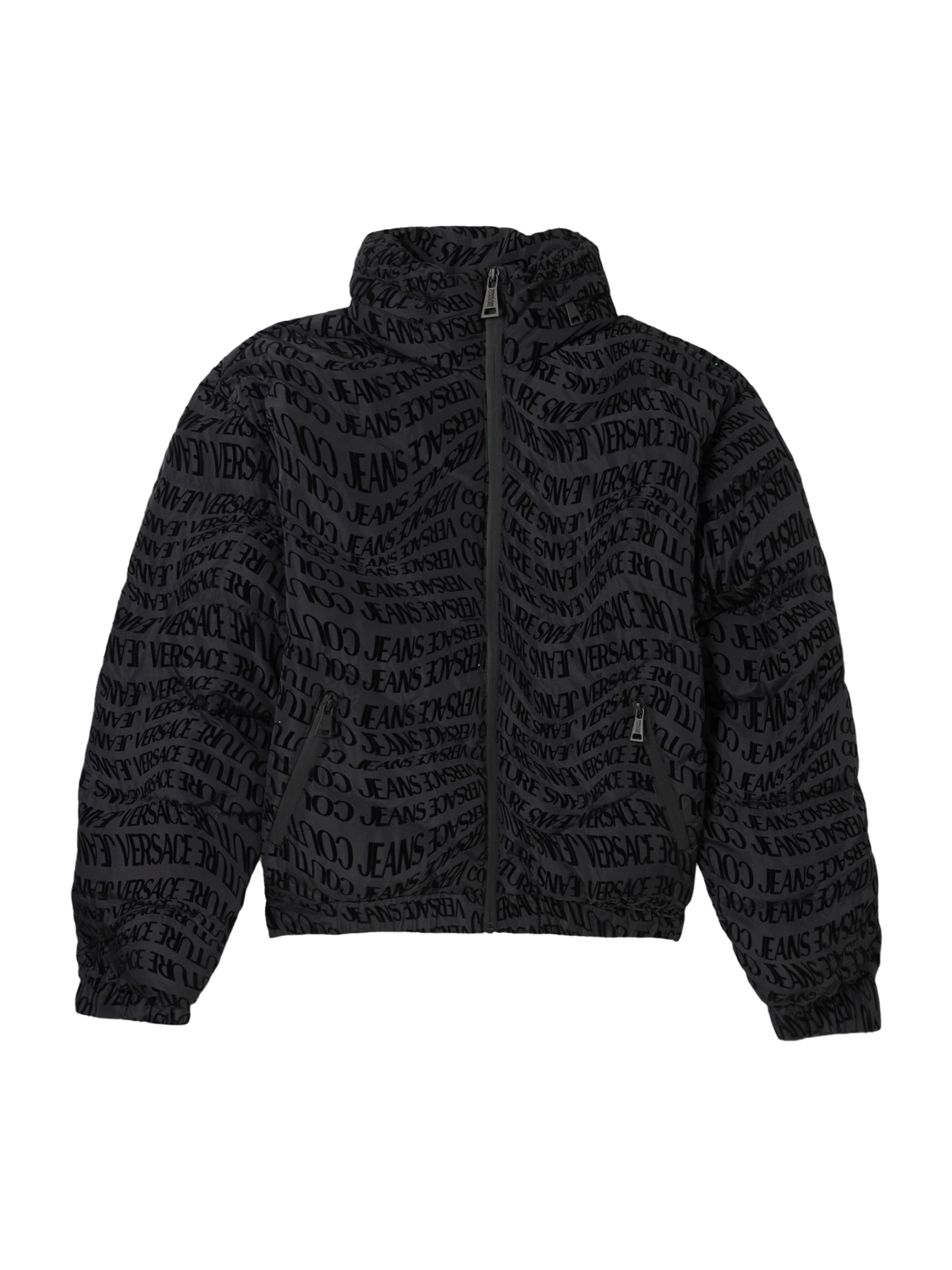 juoda Versace Jeans Couture Žieminė striukė: priekis