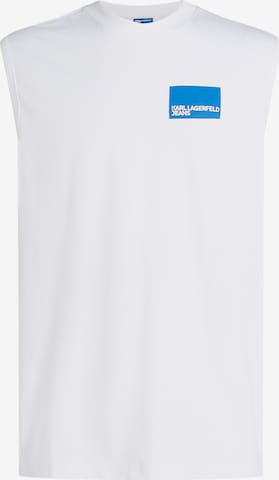 balta KARL LAGERFELD JEANS Marškinėliai: priekis