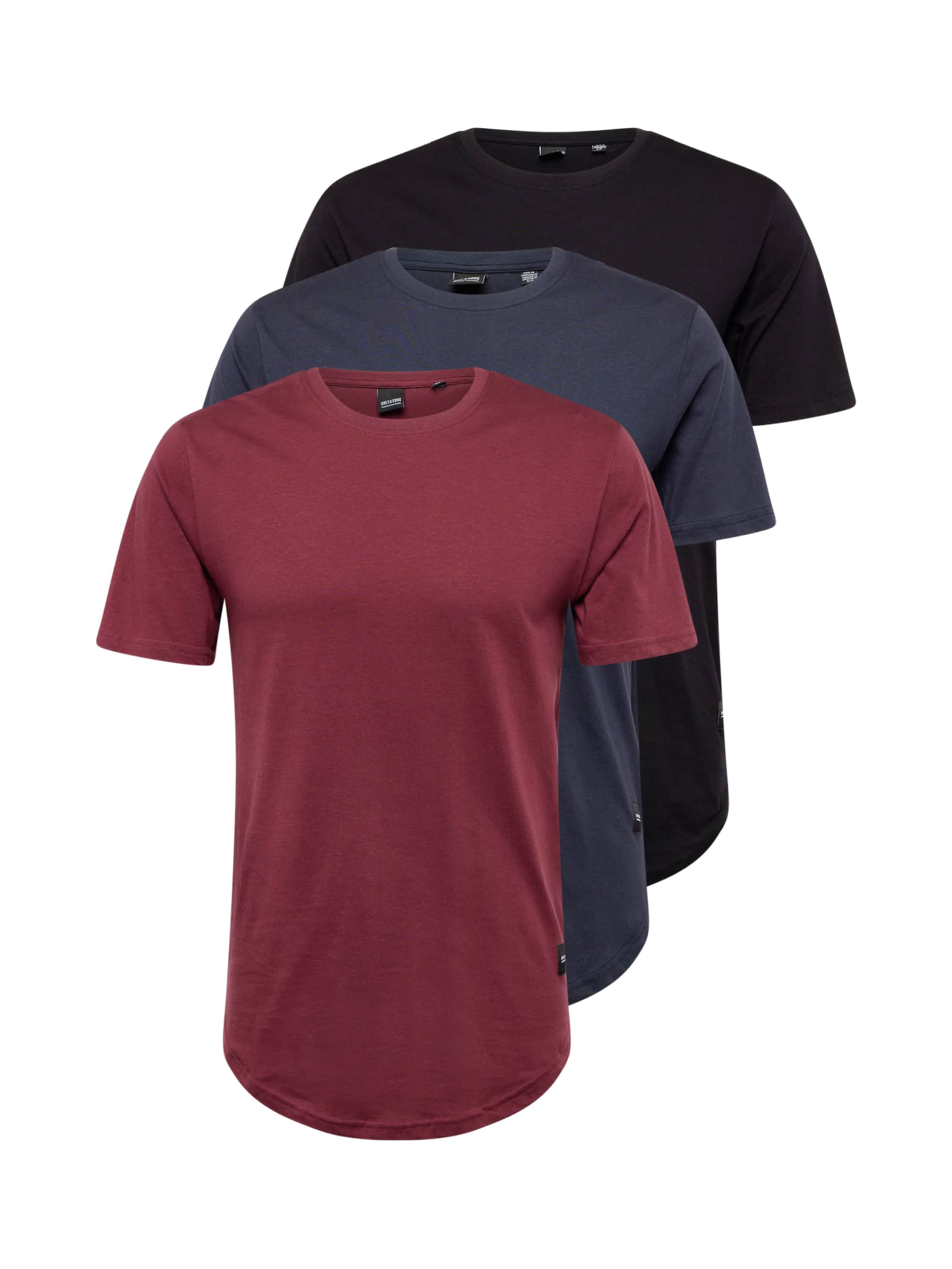 T-Shirt 'ONSMATT' Only & Sons en bleu : devant