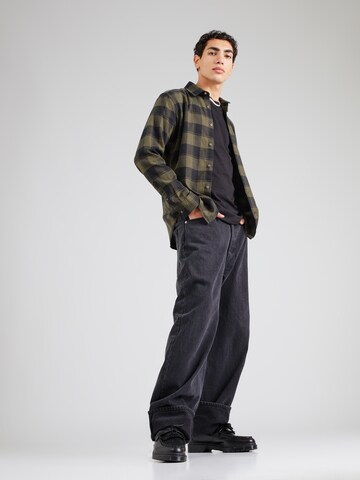 JACK & JONES Slim Fit Hemd 'BUFFALO' in Grün