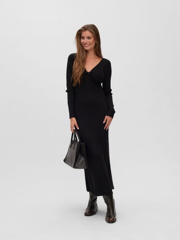 VERO MODA Knit dress in Black: front