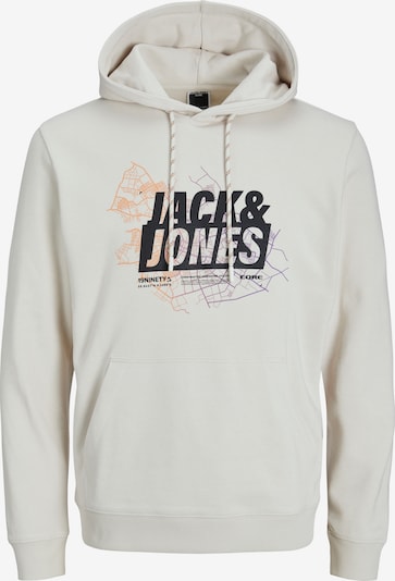 S dydžio Megztinis be užsegimo 'JCOMap' iš JACK & JONES, spalva – gelsvai pilka spalva / purpurinė / oranžinė / juoda, Prekių apžvalga