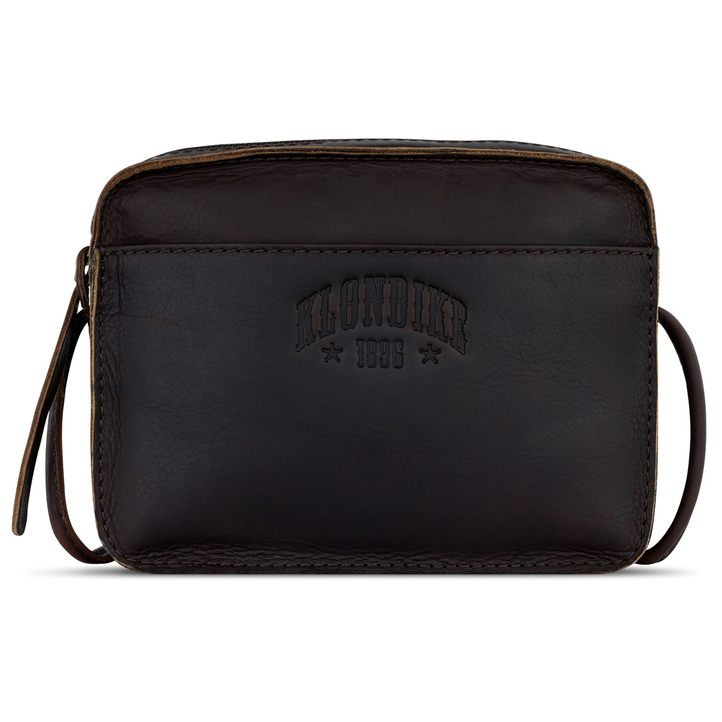 Borsa a tracolla 'Rush' di KLONDIKE 1896 in grigio: frontale