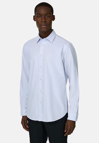 Coupe regular Chemise business Boggi Milano en bleu : devant