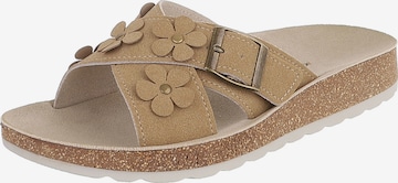 Ital-Design Mules in Brown: front