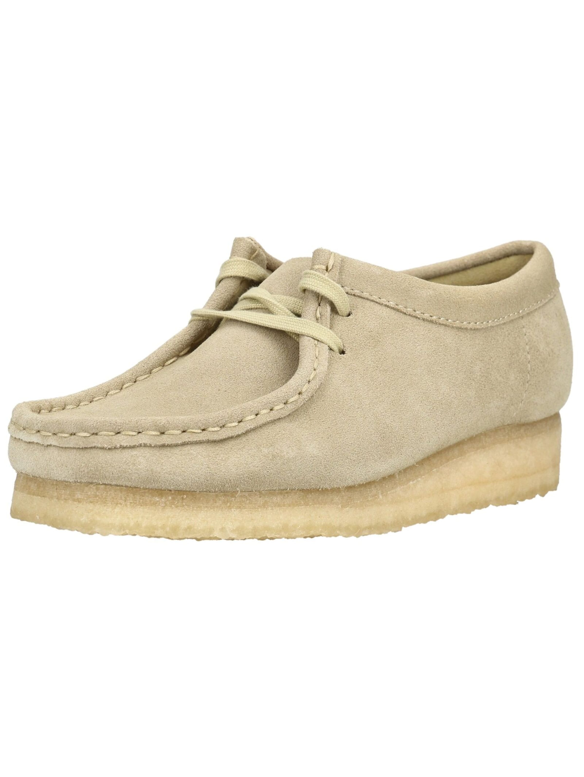 Chaussure à lacets CLARKS en beige : devant