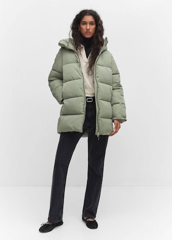 MANGO Winter Jacket 'Tokyo' in Green