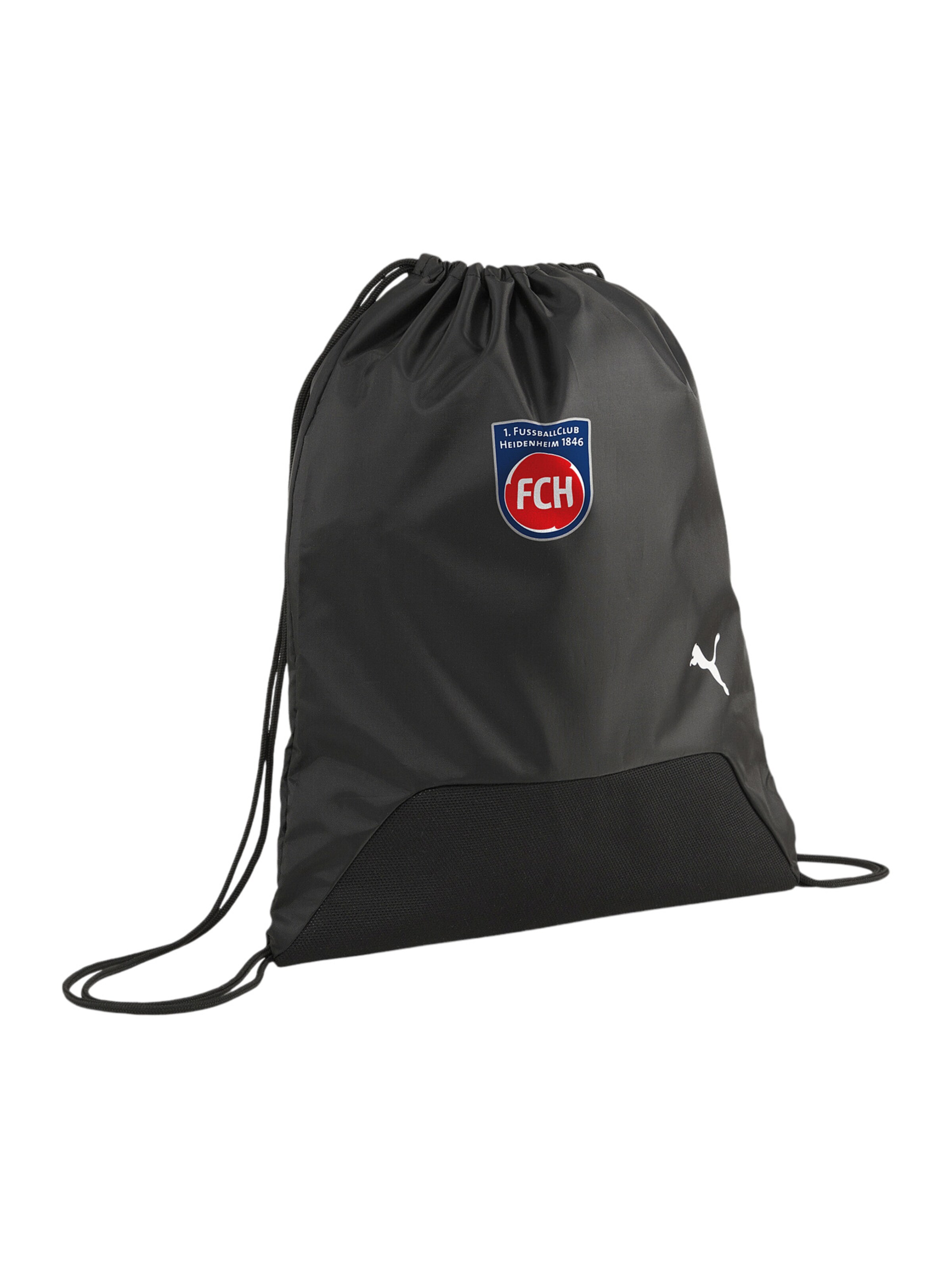 PUMA Athletic Gym Bag in Black: front