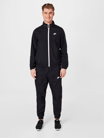 Nike Sportswear Jogginganzug in Schwarz: predná strana