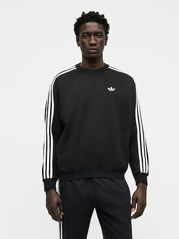 Bluză de molton 'Adicolor' de la ADIDAS ORIGINALS pe negru: față