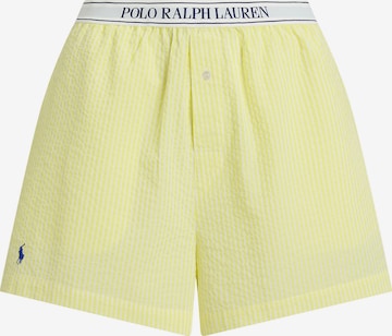Pantalon de pyjama ' Scallop Seersucker ' Polo Ralph Lauren en jaune : devant