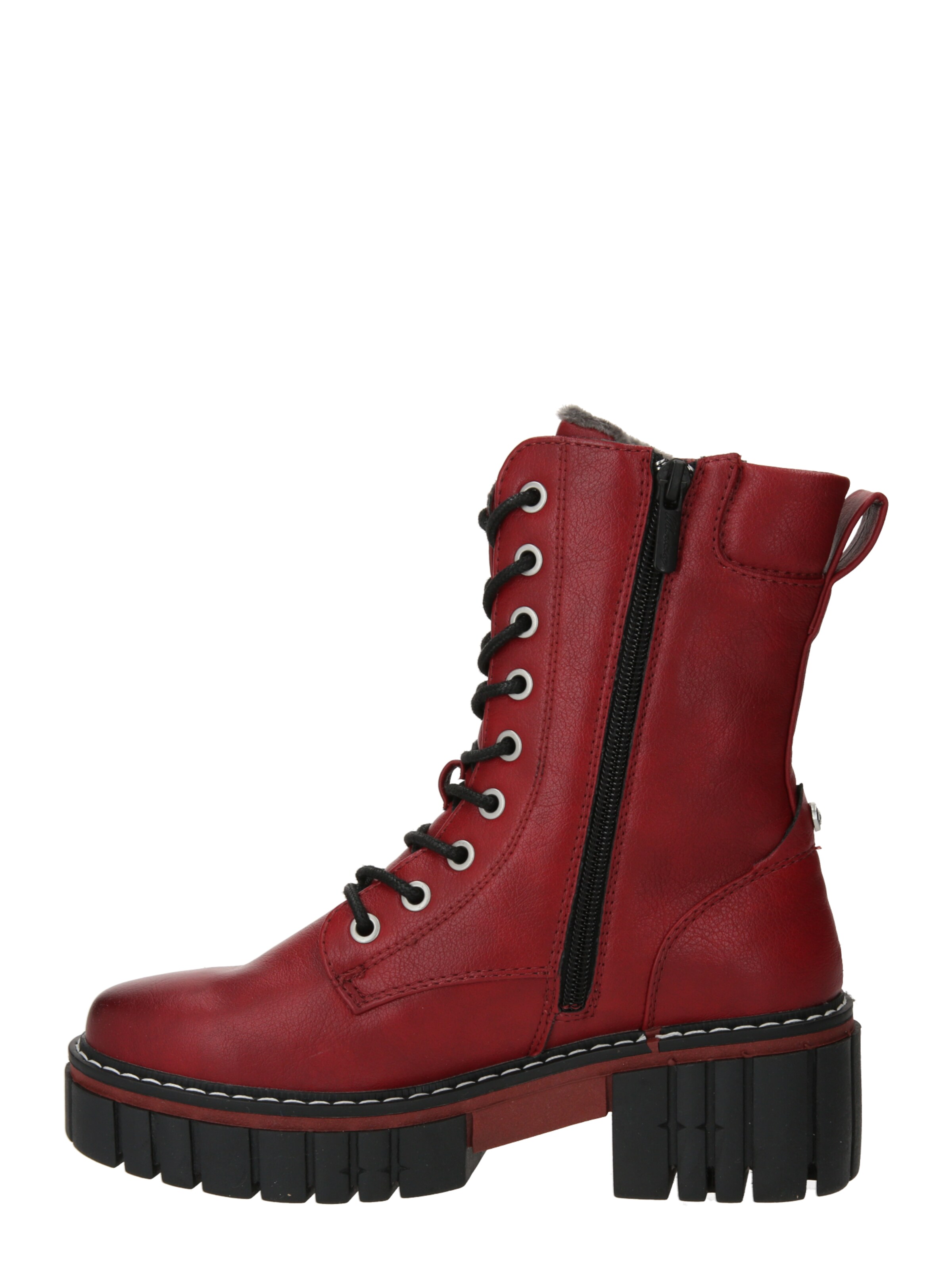 Bottines à lacets MUSTANG en rouge