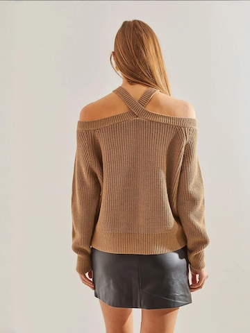 Pull-over Bianco Lucci en beige