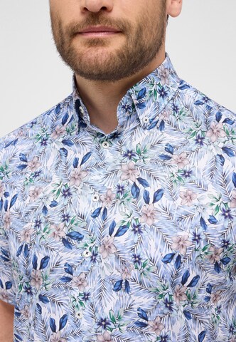 ETERNA Comfort fit Button Up Shirt in Blue