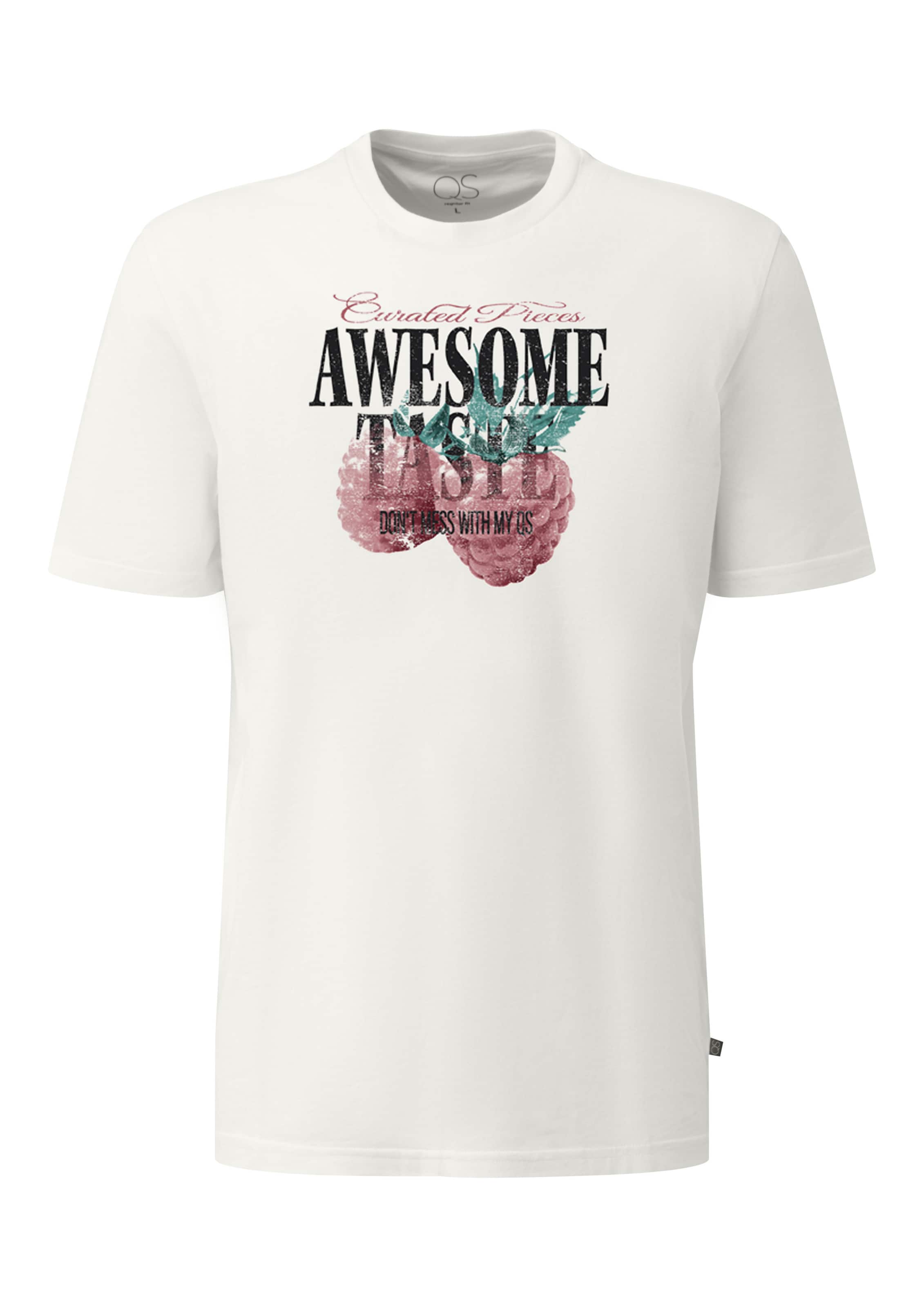 QS T-Shirt in Beige: Vorderseite