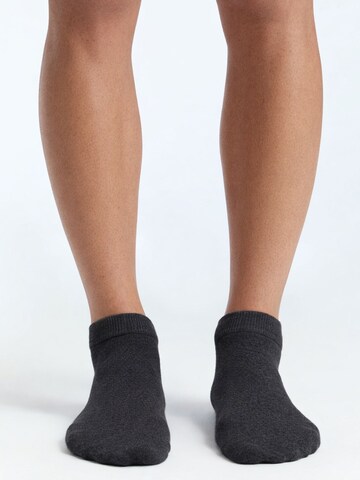 Albero Natur Ankle Socks 'Bio-Baumwoll-Sneakersocken Unisex - 4er Pack' in Grey: front
