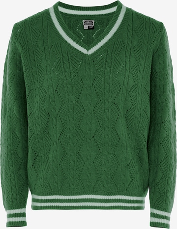 Pullover di DreiMaster Maritim in verde: frontale