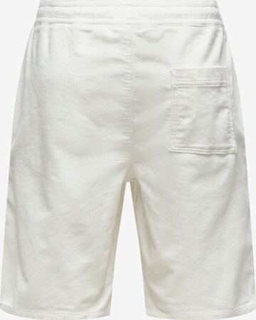 Only & Sons - regular Pantalón 'LINUS' en blanco