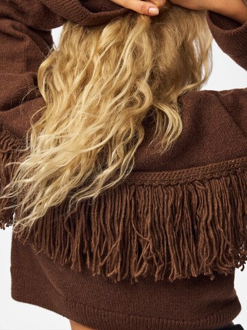 PIECES Sweater 'IVA' in Brown