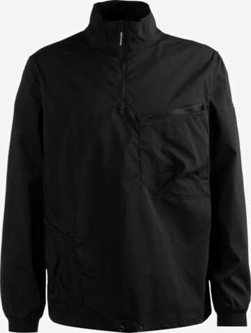 Weekend Offender Athletic Jacket in Black: front