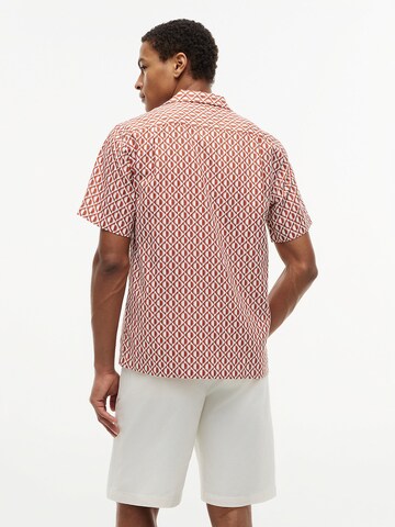 TOMMY HILFIGER Regular Fit Hemd in Braun