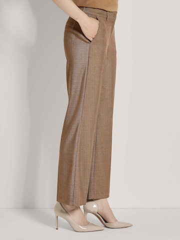 Wide Leg Pantalon à pince MADELEINE en marron