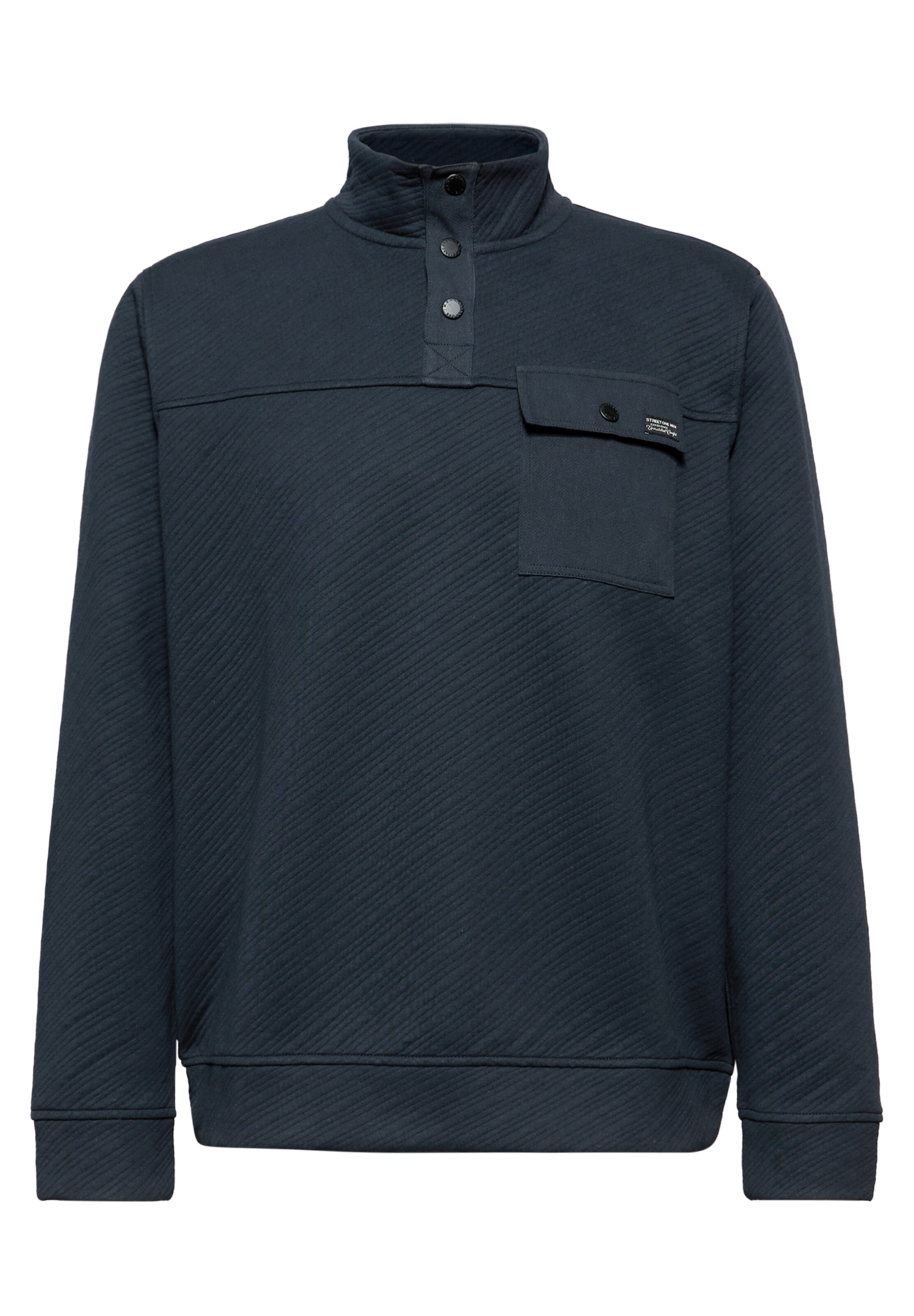 Street One MEN Pullover in Blau: Vorderseite