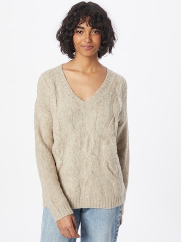 Zwillingsherz Pullover 'Fiona' in Beige: predná strana