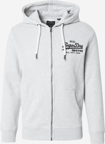 Superdry Sweatjacke in Grau: Vorderseite