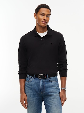 Tommy Jeans - Camisa 'ESS' em preto: frente