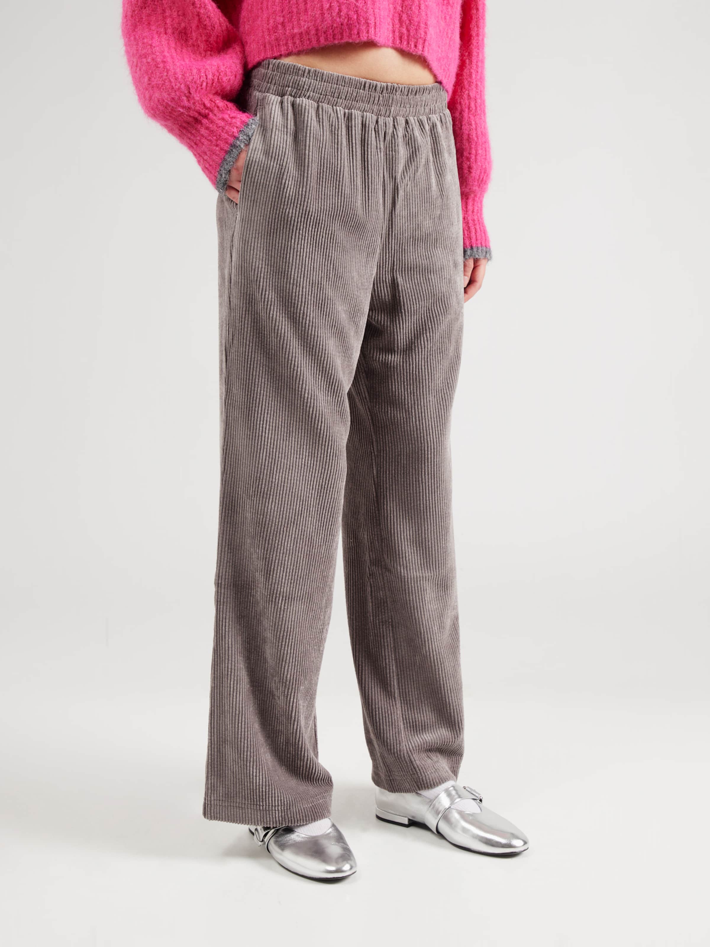 TOPSHOP Loose fit Pants in Dark Grey | ABOUT YOU