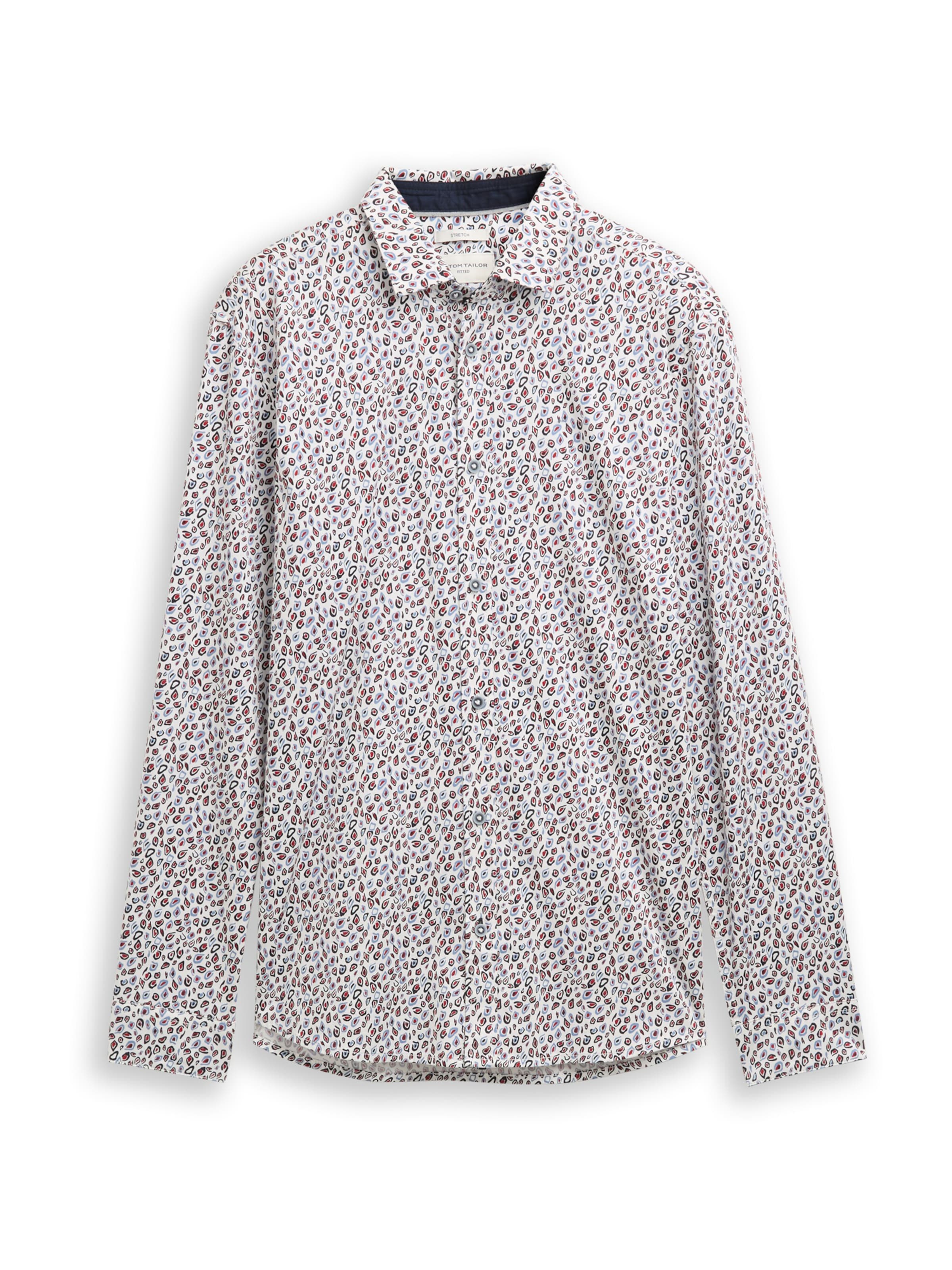 TOM TAILOR Button Up Shirt in White: front