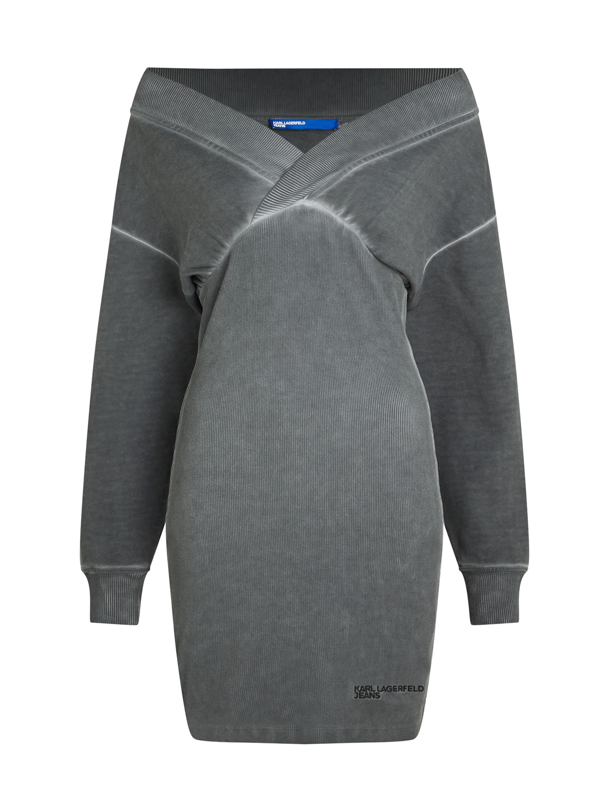 KARL LAGERFELD JEANS Sukienka w kolorze szary: przód