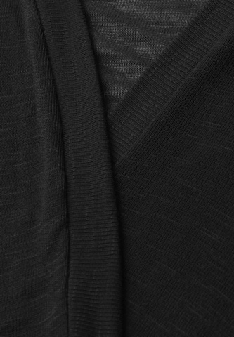 STREET ONE Strickjacke in Schwarz
