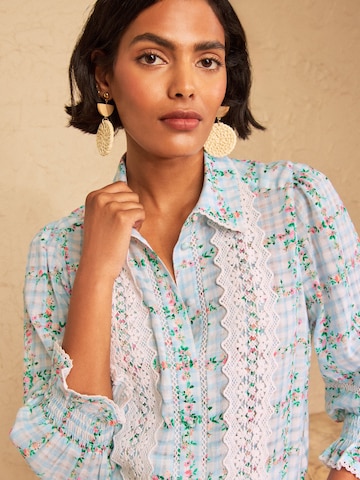 love & roses Bluse i blå