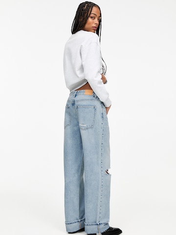 Pull&Bear Wide Leg Farkut värissä sininen