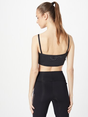 ADIDAS ORIGINALS Bustier BH 'Marble Prints' in Schwarz