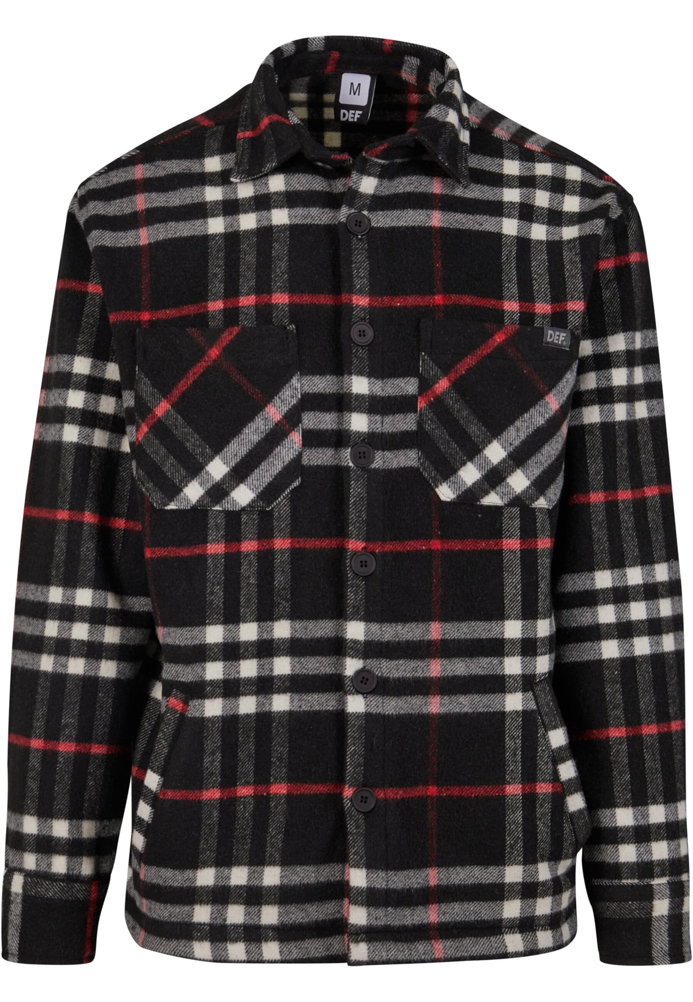 DEF Демисезонная куртка в Черный: спереди