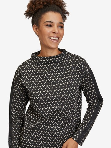 Betty Barclay Sweatshirt mit Kragen in Schwarz