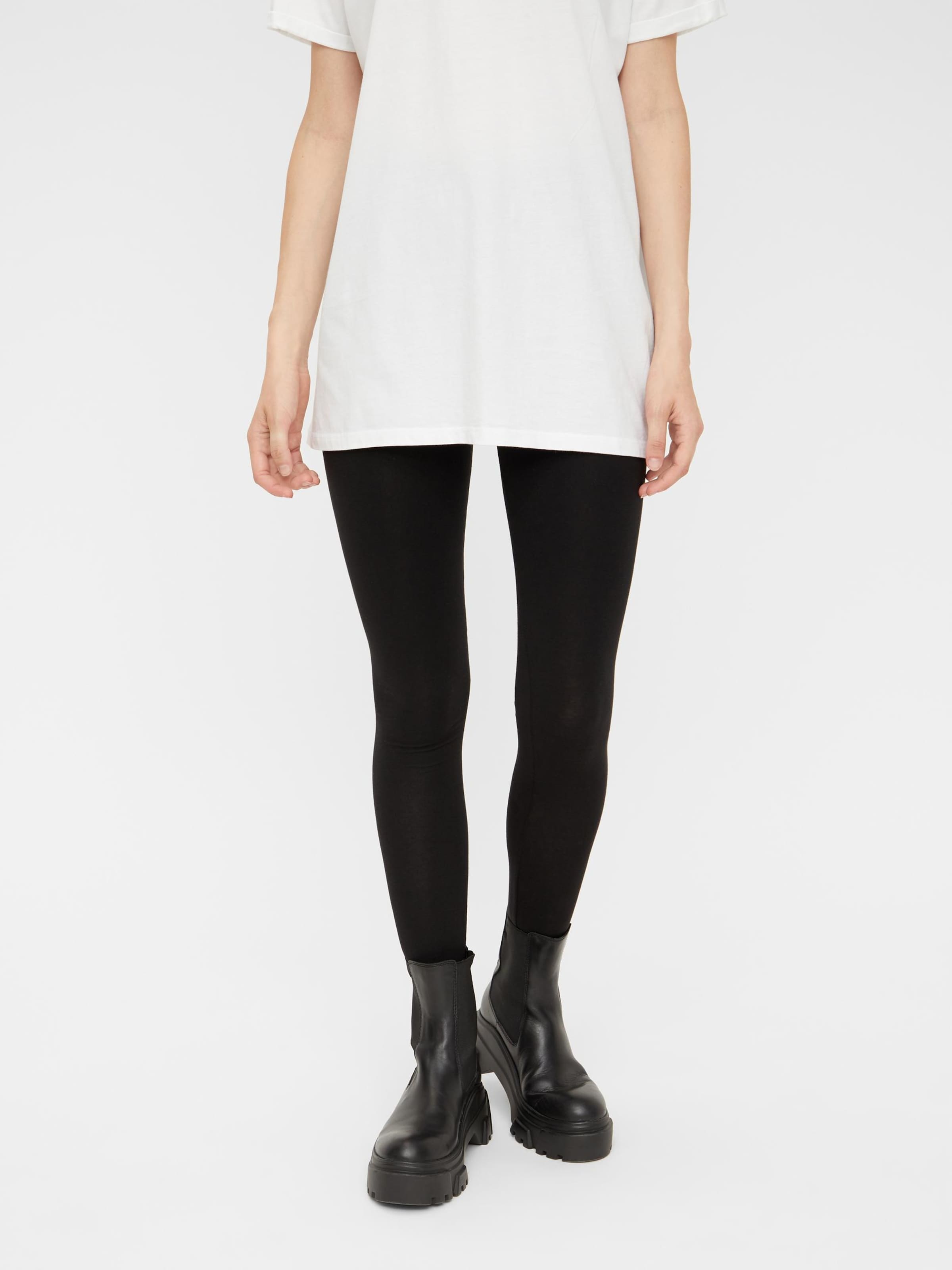 Pieces leren legging hotsell