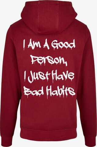 Sweat-shirt 'Bad Habits' Merchcode en rouge