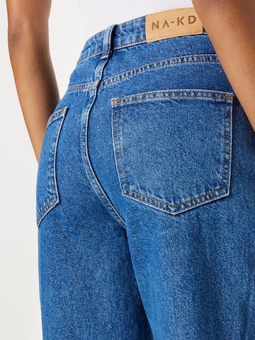 NA-KD Wide Leg Jeans i blå